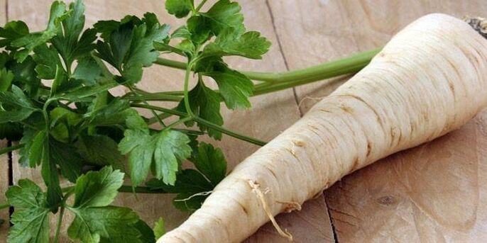 korijen peršina za liječenje prostatitisa